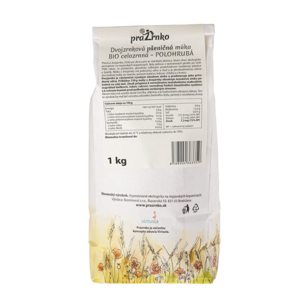 Dvouzrnková mouka polohrubá BIO - Obrázek 3