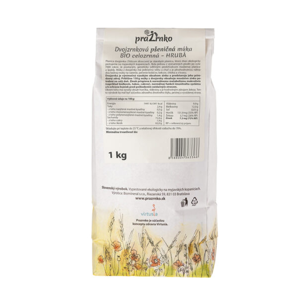 Dvouzrnková mouka hrubá BIO - Obrázek 3