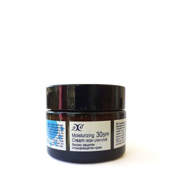 Přírodní opalovací hydratační krém na tvář SPF 30 - Obrázek 1