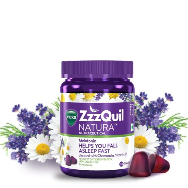 vickywall-produkt-vicks-zzzquil ZzzQuil Natura Melatonin želé - Obrázek 1