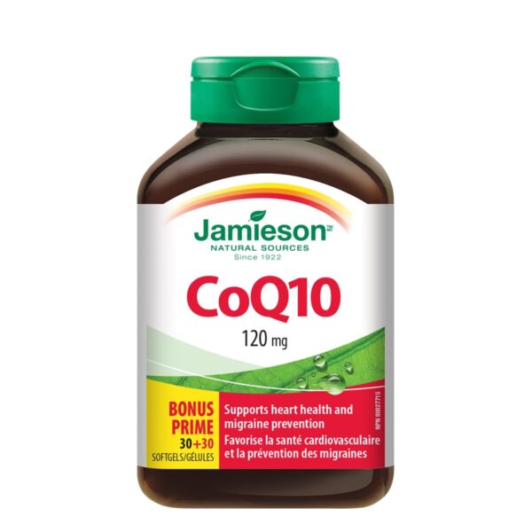 vickywall-produkt-jamieson-coq10-120 CoQ10 120 mg, Jamieson - Obrázek 1